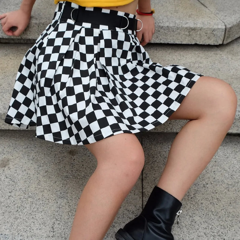 Checkered Skirt