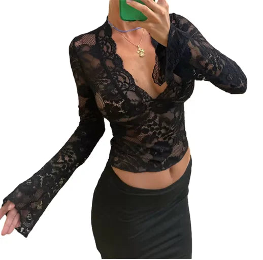 Floral Deep V Top