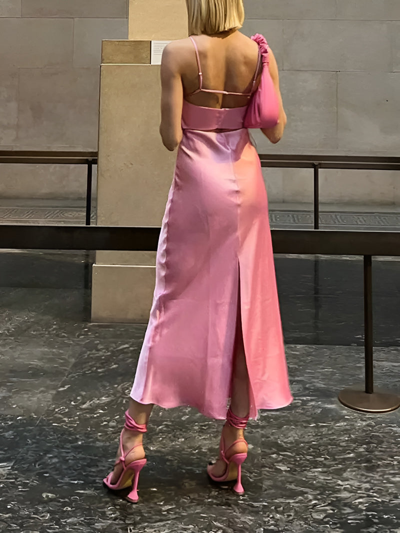 Pink Slip Dress