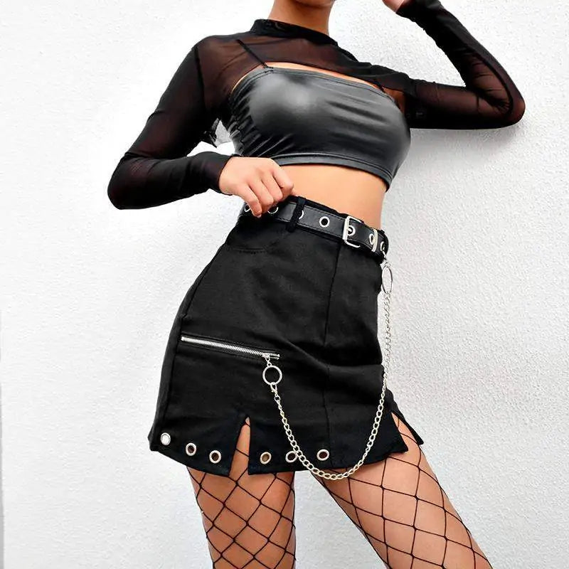 Chained Up Mini Skirt