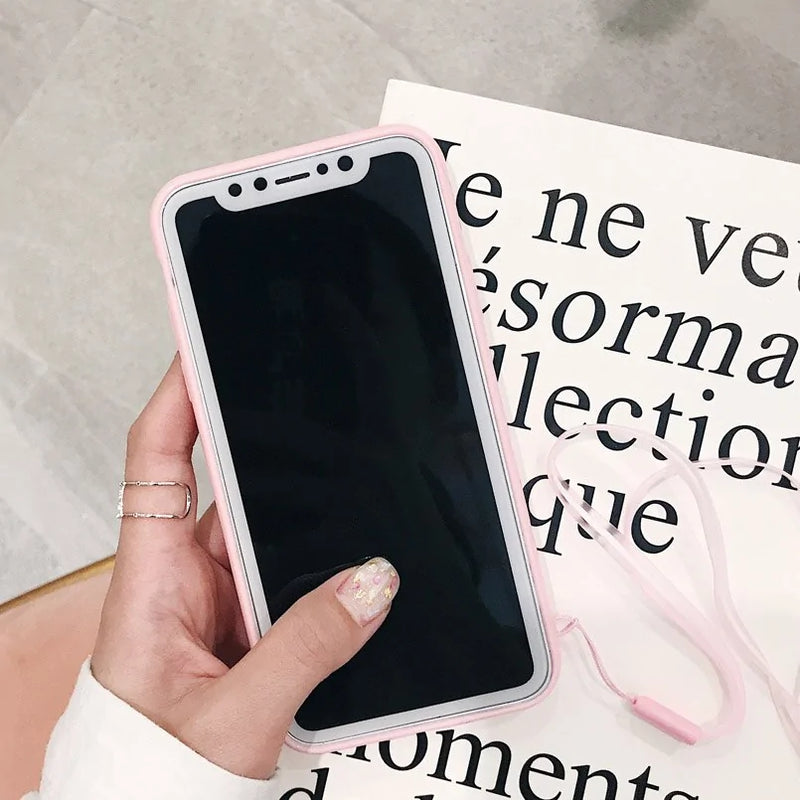 Trendy pink 3D heart bubble phone case – cute and protective design.
