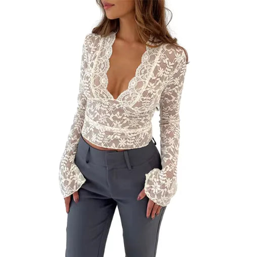 Floral Deep V Top