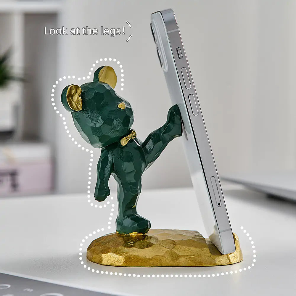 Ergonomic phone stand holder for hands-free video calls and streaming – anti-slip base.