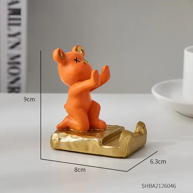 Ergonomic phone stand holder for hands-free video calls and streaming – anti-slip base.