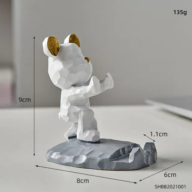 Ergonomic phone stand holder for hands-free video calls and streaming – anti-slip base.