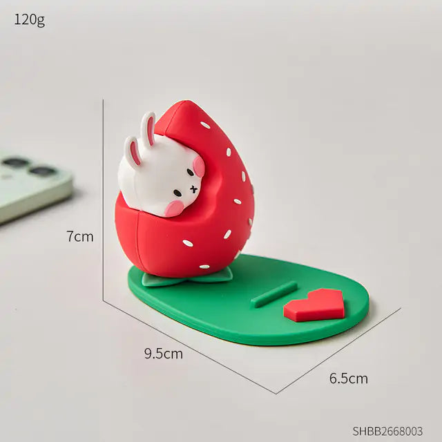 Ergonomic phone stand holder for hands-free video calls and streaming – anti-slip base.