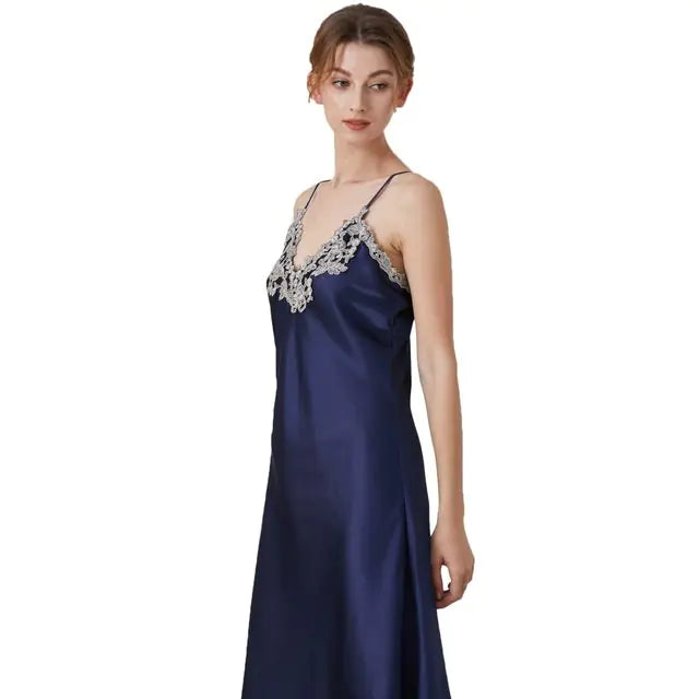 Moonlit Satin Nightgown